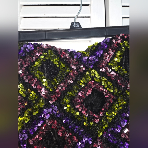 Fashion Nova Women's 2X Cleo Sequin Bubble Mini Dress - Picture 5 of 11